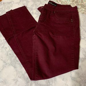 Cranberry skinny jeans
